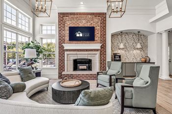 Living Room with tv at Enclave Apartments, Midlothian, 23114